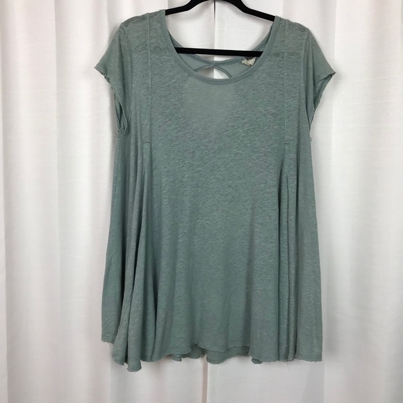 Free People Tops - We the Free Seafoam Green Sylvie Swing Top Sz.S